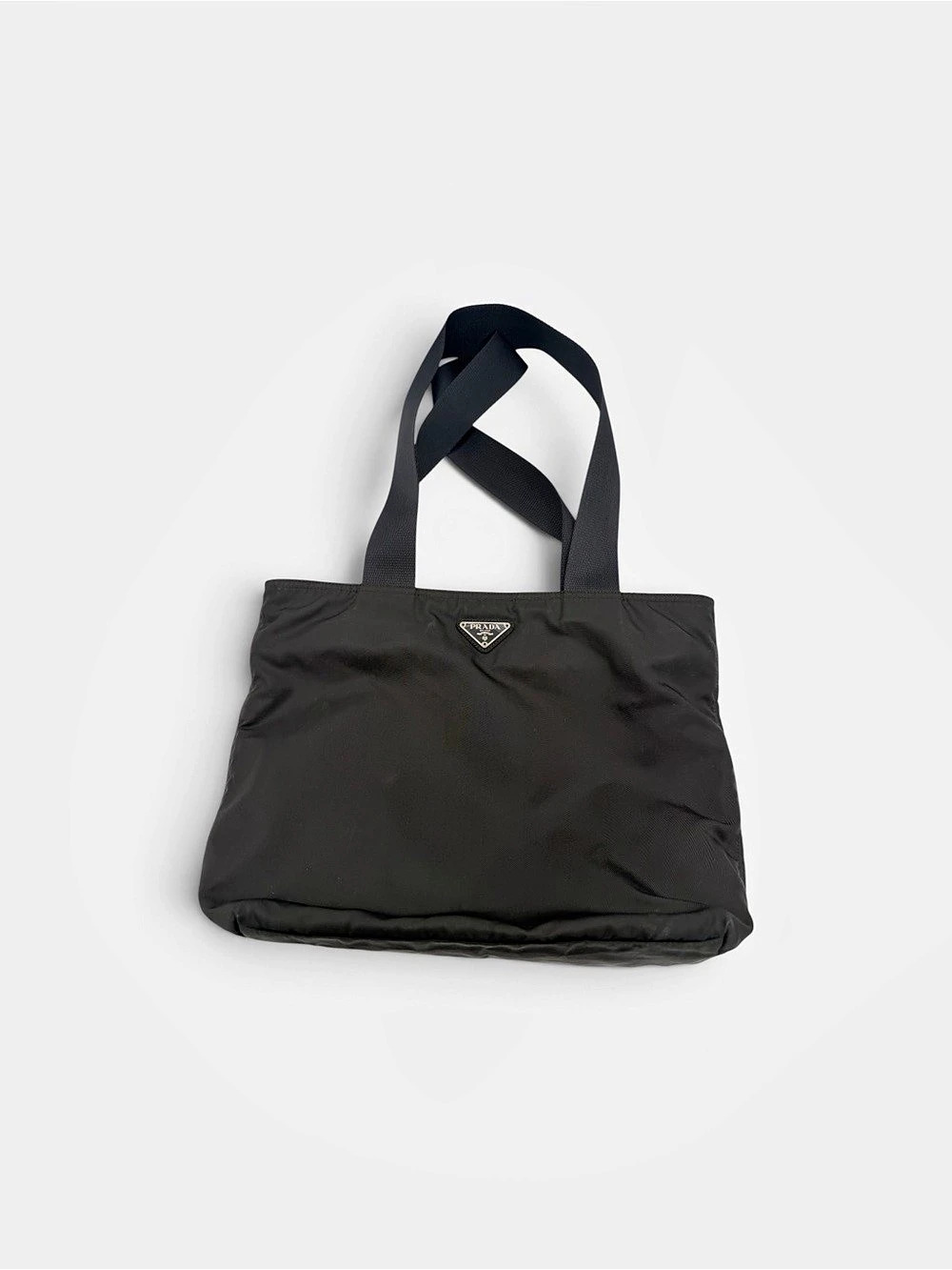 Authentic Prada Nylon Tote Bag Black